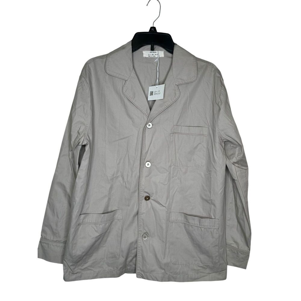 Zara Women's Coat Button-Up Pocket Long Sleeve Lightweight Jacket Gray Small NWT